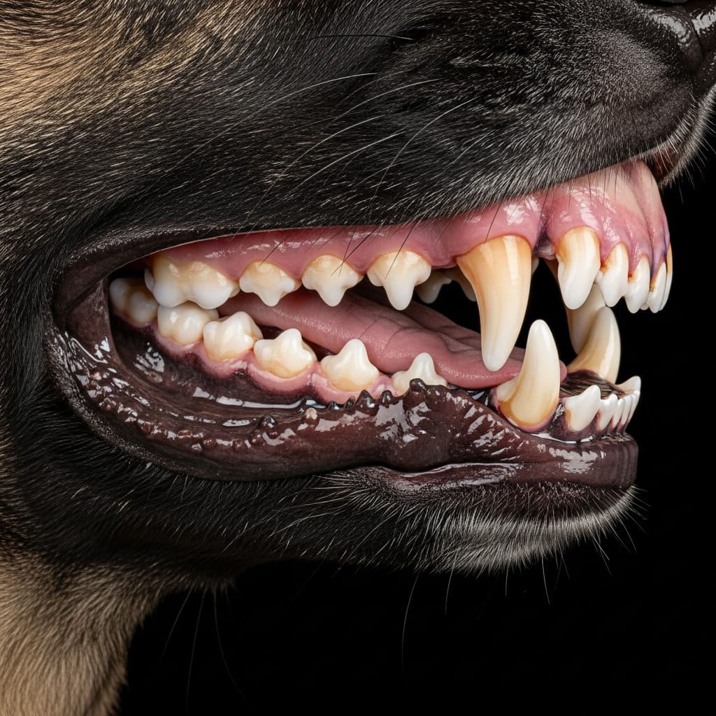 Canine dentition dog